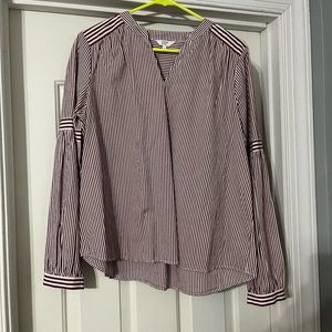 Striped long sleeve blouse!